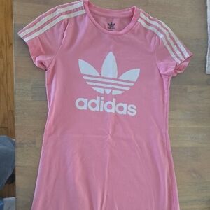 Adidas Pink Dress with White Logo